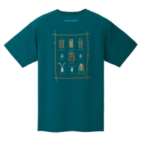 【【蘋果戶外】】mont-bell 1114524 DKMA 汽油藍 Wickron BEETLES 甲蟲 短袖排汗衣 排汗T恤 機能衣