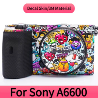 For SONY A6600 Decal Skin vinyl wrap film camera protection Carbon fiber sticker with leather scrub 3M full pack