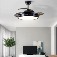 36inch 42 inch Ceiling Fans Light Invisible Modern Ceiling Fan with Remote Control Dimmable Inlcuded 220V 110V Black White
