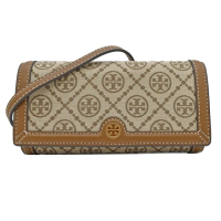 【TORY BURCH】T MONOGRAM 帆布WOC 單肩包 斜背包 皮夾