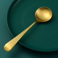 韓式勺純銅勺子長柄家用餐具吃飯勺主餐更喝粥勺盛湯圓勺湯匙茶勺