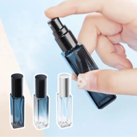 【登機旅行】質感玻璃香水分裝瓶10ml-3入組(附分裝工具 密封防漏 化妝水 酒精 按壓式噴霧瓶 隨身 香水瓶)