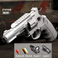Tactical ZP5 Revolver Launcher Continuous Firingt Pistol Soft Dart Bullet Toy Gun CS Outdoor Weapon for Kids Adult Gift
