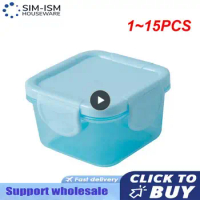 1~15PCS Mini Food-grade Thickened Sealed Fresh Box 60ml Portable Baby Food Storage Freezer Containers Jam Dispenser Box Lunch
