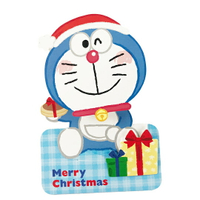 小禮堂 哆啦A夢 可立式造型聖誕卡片 立體卡片 耶誕卡 賀卡 (藍 2020聖誕節)
