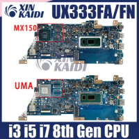 UX333FN Motherboard For Asus ZenBook 13 UX333FA UX333FN U3300F Laptop Mainboard I3-I5-I7 8th Gen RAM-8GB/16GB 100% Test OK