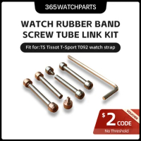 Men's Watch Lug Stem Link Kit T-Sport Screw Through Shaft Hexagon Tube Rod Spring Bar for TS Tissot T092 Watchband Strap