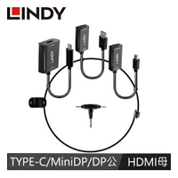 【現折$50 最高回饋3000點】        LINDY林帝 USB-C &amp; MDP &amp; DP TO HDMI 鎖線式轉接器組