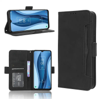 Sarung dengan penutup untuk TCL 40 XE 5G, dompet kulit mewah dengan pemegang buku, penutup penuh den