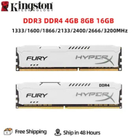 HyperX Fury DDR4 DDR3 4GB 8GB 16GB 1333MHz 1600MHz 1866MHz 2400MHz 2666MHz 3200MHz DIMM PC3-12800 PC4-25600 Desktop Memory Model