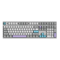 Akko 3108 V2 Silent Muted Gray Full-Size Wired Mechanical Gaming Keyboard 108-key with OEM profile PBT Dye-Sublimation Keycaps