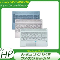 New For HP Pavilion 15-CS 15-CW TPN-Q208 TPN-Q210 Laptop Palmrest Upper Case Cover With The Backlit Keyboard Of Russian/Touchpad
