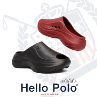 Hello Polo รุ่น HP8020 รองเท้าแตะหัวเปิดเสริมส้น พื้นนิ่ม ทรงสวย ระบายอากาศได้ดี เสริมส้น พื้นหนา สู