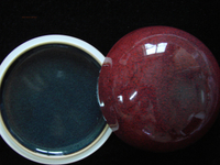 印泥盒 印缸大號天目紅單色釉內徑9.4厘米上海西泠印社鏡面朱砂硃