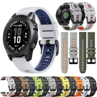 26mm 22mm Quickfit Watchband Strap For Garmin Fenix 7X 7 Pro 6X 6 Pro 5 5X Plus Epix Pro 2 965 955 Smartwatch Wristband Bracelet