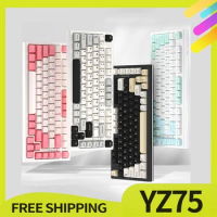 Yunzii Yz75 Keyboard 75% Hot Swappable Gaming Wireless Mechanical Keyboard Rgb Backlights For Linux/Win/Mac
