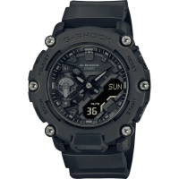 【CASIO 卡西歐】G-SHOCK 一起冒險去 碳核心防護構造雙顯計時手錶 開學 送禮 禮物(GA-2200BB-1A)