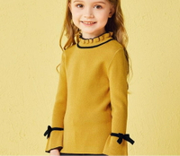 女童毛衣 女童毛衣套頭裝洋氣童裝兒童針織衫高領寶寶潮  瑪麗蘇