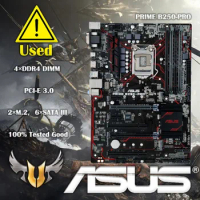 Used Asus PRIME B250-PRO Desktop Motherboard Socket LGA 1151 DDR4 B250 SATA3 USB3.0 Motherboard