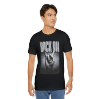 Rock On Hand Gesture T- Shirt Vintage Rock Music Tee image 1