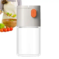 Clear Salt And Pepper Shakers Glass Kitchen Salt Jars With Shaker Lids Clear Container Adjustable Shaker For Salt Paprika Pepper