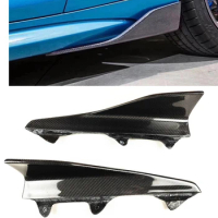 Bumper Side Skirts Cover Lip For BMW F87 M2 2016-2021 E60 M5 F10 G30 F22 F23 F32 F33 F36 F82 M4 E90 E92 F30 M3 Real Carbon Fiber