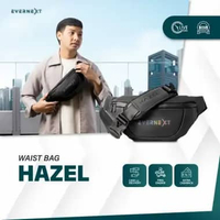 EVERNEXT - WAIST BAG PRIA ANTI AIR TAS SELEMPANG PRIA WAIST BAG HAZEL SLING BAG COWOK WATERPROOF