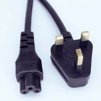 uk 3-Prong AC Power Cord cable Adapter lead Cable For Laptop HP Lenovo Sony IBM dell FOR LCD MONITOR