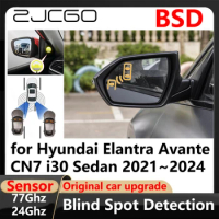 BSD Blind Spot Detection Lane Change Assisted Parking Driving Warnin for Hyundai Elantra Avante CN7 i30 Sedan 2021~2024