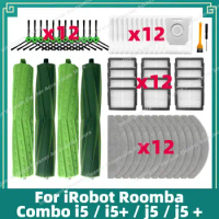Compatible For iRobot Roomba Combo i5 / i5+ / j5 / j5 + Robot Vacuum Cleaner Main Side Brush Hepa Filter Accessories Parts
