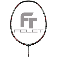 Raket Badminton Felet Aero Carbon Merah Biru Emas Jingga Teknologi Aero Carbon 3u 4u 80Lubang G1 35l