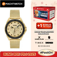 Jam Tangan Pria Hugo Boss Fresh 1530288 Men Gold Dial Gold Mesh Strap Gold