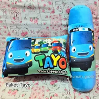 Boneka Tayo Bus Jumbo Besar Boneka Bus Tayo Mobil Jumbo BANTAL + GLG TAYO