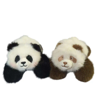 ของเล่นตุ๊กตาหมีแพนด้านอน ครึ่งเดือนเก่า มาใหม่ Huahua Qizai Fubao ตุ๊กตาสัตว์ เหมาะสำหรับเป็นของขวั