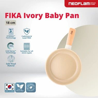[NEW] NEOFLAM FIKA Ivory Baby Pan 18cm - Panci Wajan Mpasi Anti Gores Ceramic