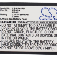 Camera Battery For Fujifilm NP-45 NP-45A NP-45B NP-45S Insignia NS-DSC10SL Leica BP-DC17 Medion NP-4