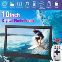 10 inch Digital Photo Frame 16:9 HD Full Function Electronic Album Digital Picture Music Video Player With Remote Control