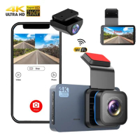 4K Dash Cam For Cars Front and Rear view camera for vehicle WiFi car camera Reverse image car accsesories Car DVR Dashcam