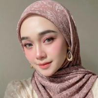 Pashminah Ceruty Babydoll motif premium Hijab Wanita Adem Flowy Hijab sal pashminah