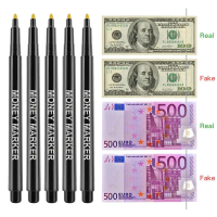 [COD] 12pcs Pen Tiruan Penanda Pengesan Wang Palsu untuk EURO USD RMB dan Bil Negara Lain Cek Tunai 
