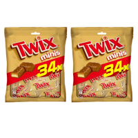 【Twix特趣】迷你焦糖夾心巧克力 樂享包 340g*二入組(零食/點心)