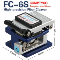 High precision COMPPTYCO Fiber cleaver FC-6S Cold Contact With 12 Blades FC 6S Metal Material FTTH fiber cable cutter knife