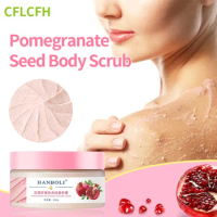 Body Exfoliating Scrub Cream Clean Pores Face Skin Exfoliator Moisturizing Whitening Peeling Care Pomegranate Seed Extract Gel
