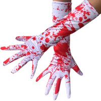 Horrific Bloody Gloves Blood Splattered Halloween Costume Cosplay Accessory