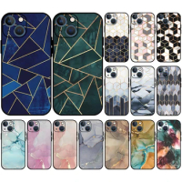 JURCHEN Silicone Custom Phone Case For Apple iPhone 12 11 13 Pro Max Mini 5 5S SE 2020 2022 Marble Texture Geometric Print Cover