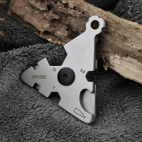 多功能組合工具不銹鋼精沖螺絲刀扳手折疊鑰匙扣戶外口袋工具卡HF