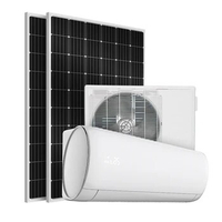 100% solar air conditioner split system 48v dc inverter/24 hours 18000 btu solar air conditioner