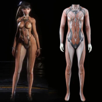 PS5 Stellar Blade Eve Cosplay Costume Superhero Bodysuit Woman Girls Stellar Blade Spandex Zentai Su