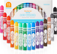 Shuttle Art Dot Markers 10 Colors Washable Markers for ToddlersBingo Daubers Supplies Kids Preschool