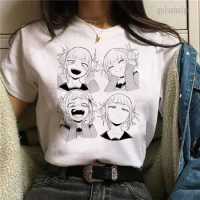 Japanese Anime My Hero Academia Graphic Print T Shirt Crew Neck Fashion Short Sleeve Casual Crew Neck Plus Size T Shirt Women